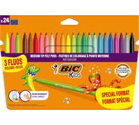 Kalanka-Kids Kid Couleur Feutres De Coloriage À Pointe Moyenne - Couleurs Assorties, Etui Carton Format Spécial De 24