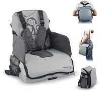 Kalanka-?Kids, Rehausseur Chaise Enfant, Monkey, Haute De Voyage, 6 ¿¿ 36 Mois, Jusqu'¿¿ 15kg, Pliable, Harnais 5 Points R¿¿Glable, Avec Rangement, Portable, B¿¿B¿¿