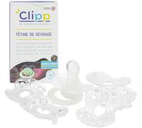 Kalanka-- Kit Clipp, Tétine De Sevrage Phosphorescente - 5 Collerettes Pour Arrêt Progressif - Sevrage De La Tétine Par Paliers, Facile Et En Douceur - A Partir De 2 Ans