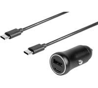 Kalanka-- Kit De Chargement, Chargeur Allume Cigare Usb - Contient: 1 Prise Allume Cigare Avec 2 Ports Dont 1 Port Usb-A Et 1 Port Usb-C, 1 Câble D'alimentation Longueur 1m Avec 2 Embouts Usb-C