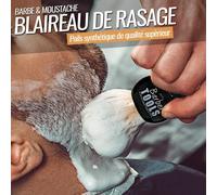 Kalanka-Kit De Rasage - Rasoir De Sécurité/Rasoir De Sûreté + 40 Doubles Lames + Blaireau De Rasage + Savon De Rasage 150ml + Baume Après Rasage 30ml + Pierre D'alun + Grand Sac ¿ Barber Tools ¿