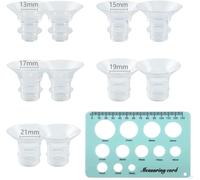 Kalanka-Kit De Taille De Bride 10 Pièces 13/15/17/19/21 Mm Pour Bride/Bouclier De 24 Mm De La Plupart Des Pompes, Insert En Silicone Pour Tire-Lait Momcozy/Spectra/Bellabababababy, Kit Essentiel De