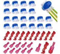 KALANKA-Kit Expert Connecteurs de Câbles pour Robot Tondeuse: 20 Connecteurs de Câble Remplis des Résines avec 10 T-Connecteurs de Câble (Étanche IP67) pour Robot Tondeuse Automower