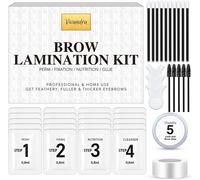 Kalanka-Kit Lamination Sourcils 5 Sachets ¿ Brow Lift Kit Sourcil À Faire Chez Soi, Pour Des Sourcils Plus Denses Et Épais, Facile À Utiliser, Adapté Aux Débutants Et Professionnels
