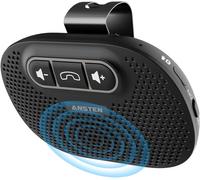 KALANKA-Kit Main Libre Voiture Bluetooth 5.0 Microphone intégré, Le Kit Bluetooth Voiture Enceinte Peut être Utilisé pour Le GPS, Musique, Appels, Contrôle du Volume, iOS Siri et Vocal Assistant