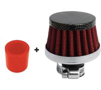 Kalanka-Kit Pop-Off Artc Avec Mini Filtre À Air Conique Aspect Carbone Pour Abarth Et Alfa Romeo - Rouge