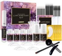 Kalanka-Kit Rehaussement De Cils Et Sourcils Avec Teinture, 2 In1 Lash Lift Et Brow Lift Kit, Kit De Rehaussement Des Sourcils, Permanente Cils Adapter Aux Browlift, Kit Idéal Pour Les Salons