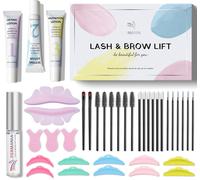 Kalanka-Kit Rehaussement De Cils, Lash Lift Kit, Solution 2 En 1 Rehaussement Cils Avec Patch Pour Les Yeux Réutilisables - Aussi Utilisé Pour Recourber Les Cils Inférieurs