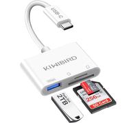 KALANKA-KiWiBiRD Adaptateur Carte SD USB C Lecteur Carte SD USB C Adaptateur USBC Cartes Micro SDHC SDXC Compatible avec Mac iPhone 16 15 Plus Pro Max MacBook iPad PC Appareil Photo Galaxy S25 S24 An