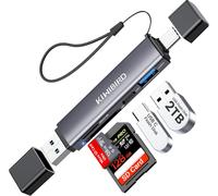 KALANKA-KiWiBiRD Lecteur Carte SD USB 3.0 et USB C pour PC, Adaptateur Micro SD vers USBC, Card Reader SDHC SDXC Compatible avec Mac iPhone 16e 16 15 Pro Max Plus MacBook Air iPad iMac Galaxy S25 S24