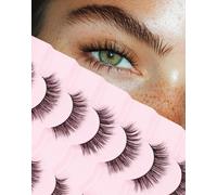 Kalanka-Korean 3/4 Lashes Japanese Spiky Half Eyelashes Wispy D75