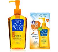 Kalanka-Kose Softymo Deep Huile Démaquillante Nettoyante, 230 Ml & Recharge 200 Ml, Fait Au Japon