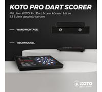 Kalanka-Koto - Pro Dart Scorer, 40 Jeux Avec 427 Variantes, Indicateur Du Score & Matériel De Montage, Pour 8 Joueurs