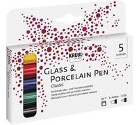 KALANKA-Kreul 17848 - Triton Acrylic Marker Edge, Bleu foncé, épaisseur de Trait 1 à 4 mm, avec Pointe Edge comme Outil Polyvalent, séchage satiné, résistant aux intempéries sur Supports absorbants