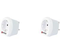 KALANKA-Kross 1.500230-E Europe vers Royaume-Uni Adaptateur de Voyage Europe vers Royaume-Uni - Tension et Puissance : 100V - 1300W / 250V - 3250W - Protection Anti-Choc électrique (Lot de 2)