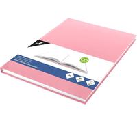 KALANKA-KTC K-5352 Carnet de croquis vierge avec couverture rigide Rose pastel 80 feuilles 100 g Papier blanc acide A4