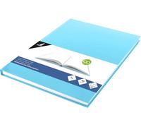 KALANKA-KTC K-5356 Carnet de croquis vierge avec couverture rigide Bleu pastel 80 feuilles 100 g Papier blanc acide A4