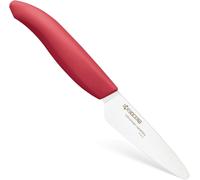 Kalanka-Kyocera Fk-075-Wh Rd Petit Couteau D'office Manche Rouge Lame Céramique Blanche 7,5 Cm
