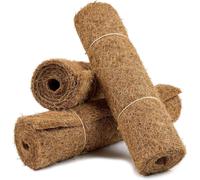 Kalanka-La Cordeline Lot 3 Tapis En Fibre De Coco Naturel 40x100 Cm 900g/M² - Paillage Plante, Protection Contre Le Froid, Mauvaises Herbes, Tapis Reptile Terrarium, Marron