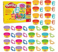 KALANKA-, La fête des Couleurs, Loisirs créatifs avec pâte à Modeler pour Filles et Garçons dès 3 Ans, 24 Pots de 56 g, 6 Couleurs, Idèe Cadeaux pour Anniversaires