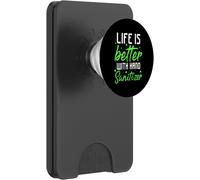 Kalanka-La Vie Est Meilleure Avec Un Désinfectant Pour Les Mains Design Popsockets Popwallet Pour Magsafe