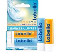 Kalanka-Labello Lot De 2 Stick À Lèvres (2 X 5,5 Ml), Sun Protect Fps 30 & Hydro Care Fps 15, 2 Baume À Lèvres Protection Uva/Uvb & Hydratation 24 H, Baume Enrichis En Vitamines C & E