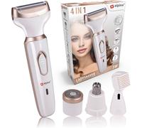 Kalanka-Ladyshave - Rasoir Électrique Femme - 4-En-1 - Corps Et Visage - Incluant Une Tondeuse À Sourcils - Usb Rechargeable