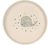 Kalanka-Lässig Assiette Enfant Sans Mélamine, Sans Bpa, Pour Lave-Vaisselle Et Micro-Ondes/Plate Little Water Whale