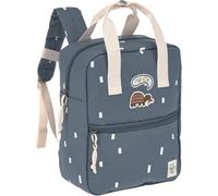 KALANKA-LÄSSIG Sac à Dos pour Enfants avec Sangle de Poitrine Sac à Dos pour l'école Maternelle 28 cm, 5,5 litres, 3 Ans/Mini Square Backpack Happy Prints Midnight Blue