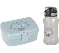 KALANKA-LÄSSIG Set boîte à pain & gourde - Set déjeuner avec boîte à lunch et gourde (460 ml)/About Friends - Motif dinosaure vert