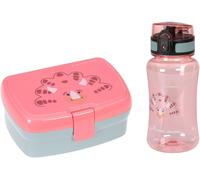KALANKA-LÄSSIG Set boîte à pain & gourde - Set déjeuner avec boîte à lunch et gourde (460 ml)/About Friends Dino Rose