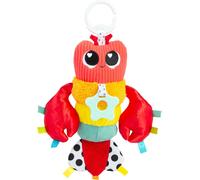 KALANKA-Lamaze Liam Le Homard Clip & Go, Jouet Clip-on Sensoriel, Homard Texturé Produisant Sons et Carillon, Etoile De Mer à Mâcher, Idéal pour Poussette, Développement Tactile Bébé