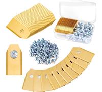 KALANKA-Lame Robot Tondeuse 45 Lames de Tondeuses Lames de Rechange Universelles Couteau de Rechange Adapté à Toutes les Tondeuses à Gazon Robotiques Husqvarna Automower, Gardena, Yardforce