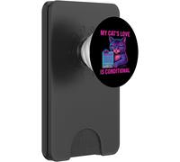 Kalanka-L'amour De Mon Chat Est Conditionnel: Funny Cat Contract Meme Popsockets Popwallet Pour Magsafe