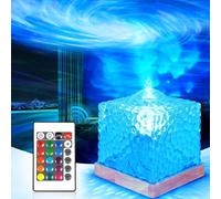 KALANKA-Lamp LED Projecteur Ciel Etoile,16 Couleurs Cristal Lampe Projecteur Aurore Boréale avec Télécommande,Projecteur de Galaxie,Veilleuse LED Lampe,pour Bébé Enfant Decoration Chambre Cinéma Mais