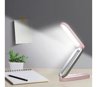 KALANKA-Lampe de bureau LED sans fil pliable - Lampe de table à intensité variable avec 3 niveaux de luminosité - Lampe de table douce pour les yeux - Lampe de lecture rechargeable par USB - Contrôle