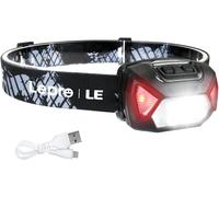 Kalanka-Lampe Frontale Rechargeable, D5000 Super Lumineux Torche Frontale Led, 2000lux Torche Frontale Led Puissante Avec Voyant Rouge, 6 Modes D'éclairage 30h D'autonomie Pour Course, Urgence, Cycli