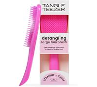 Kalanka-Large Ultimate Detangler Hairbrush, For Wet And Dry Hair, Detangling Brush For Thick, Curly, Long Hair, Two-Tiered Teeth Reduce Breakage And Eliminate Knots, Large Paddle, Runway Pink
