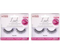 Kalanka-Lash Couture Luxtensions Collection 1 Paire De Faux Cils En Soie Royale Léger Et Flexible Avec Bande Avec Colle À Cils (Lot De 2)