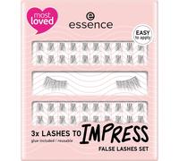 Kalanka-Lashes To Impress 01 Lot De 3 Paires De Faux Cils - Noir, Végétalien, Sans Nanoparticules, Sans Parfum, Sans Huile