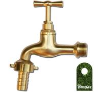 KALANKA-Layflat GKK011213 Robinet de Jardin en Laiton 1/2"" Robinet Externe Valve Jaune, 10 x 10 x 10 cm