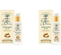 Kalanka-Le Petit Olivier - Sérum Visage Anti-Âge - Huile D'argan - Lisse & Raffermit - Tous Types De Peaux - 97% D'origine Naturelle - Sans Silicone - Fabriqué En France - 30 Ml (Lot De 2)