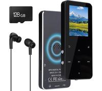 KALANKA-Lecteur MP3 128 Go avec ¿¿couteurs, Lecteur MP3-MP4 avec Haut-parleurs, Radio FM, Enregistreur, FM + Bluetooth + Dictionnaire, ¿¿couteurs Filaires, Id¿¿al pour Le Sport.