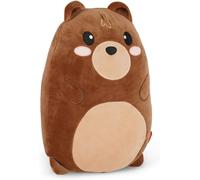 KALANKA-Legami Grand Coussin Super Doux en Forme d'ours en Peluche, Marron