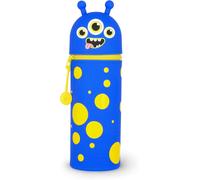 Kalanka-Legami - Kawaii Étui École 2 En 1 En Silicone Souple, Porte-Stylos De Table, Fermeture À Glissière, Crayons Crayons Stylos, H 18.5 Cm