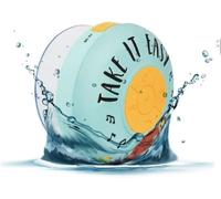 Kalanka-Legami - Mains Libres Et Haut-Parleur Bluetooth® Résistant À L'eau, 8,5 X 8 Cm, En Silicone Et Abs, Thème Fente, Microphone Intégré, Câble Usb De Charge Inclus, Temps De Charge 1 Heure