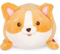KALANKA-Legami - Peluche Super Soft, thème Corgi, Format Mini, avec Carte d'Identité Personnalisable, Tient Debout, 14x15x12 cm, Orange