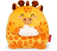 KALANKA-Legami - Peluche Super Soft, thème Giraffe, Format Mini, avec Carte d'Identité Personnalisable, Tient Debout, 14x15x12 cm, Jaune