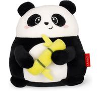 KALANKA-Legami - Peluche Super Soft, thème Panda, Format Mini, avec Carte d'Identité Personnalisable, Tient Debout, 14x15x12 cm, Noir