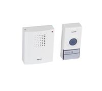 Kalanka-Legrand - Kit Carillon Sans Fil - Transmission Radio - Portée 50 M - 32 Mélodies - Pour Appartement Ou Petite Maison - Blanc